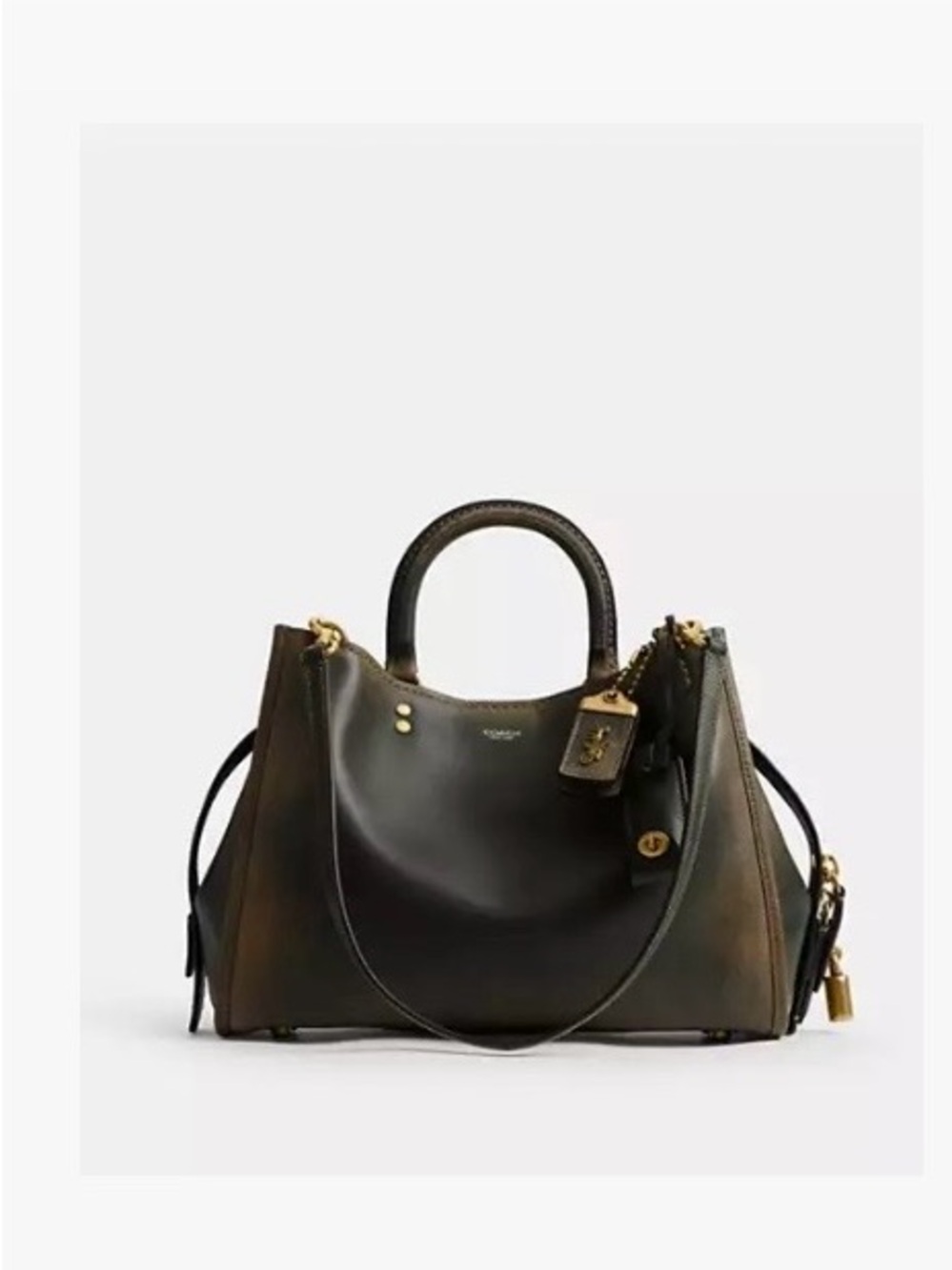 31 Shoulder Bag - Brass/Green